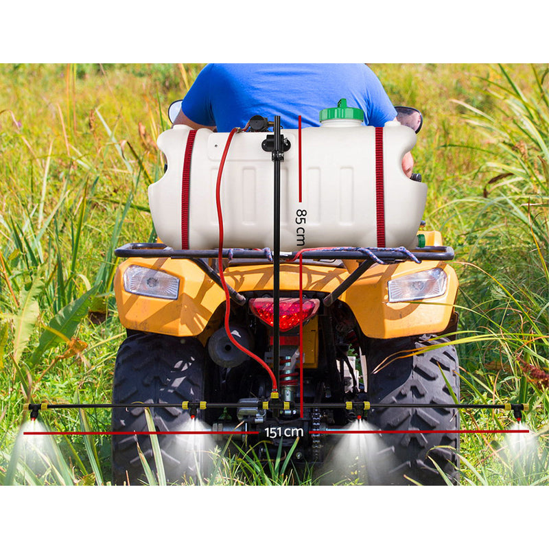 Dealsmate  100L ATV Weed Sprayer Spot Spray 1.5 M Boom Chemical Garden Farm Pump