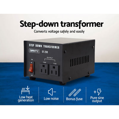 Dealsmate  200 Watt Step Down Transformer