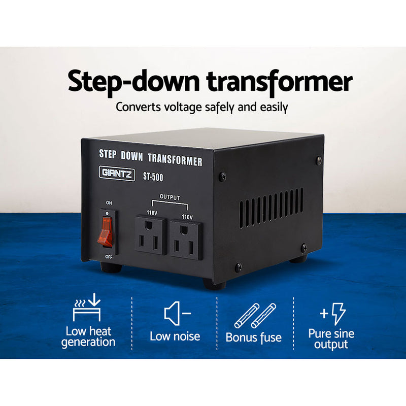 Dealsmate  Stepdown Transformer 500W 240V to 110V