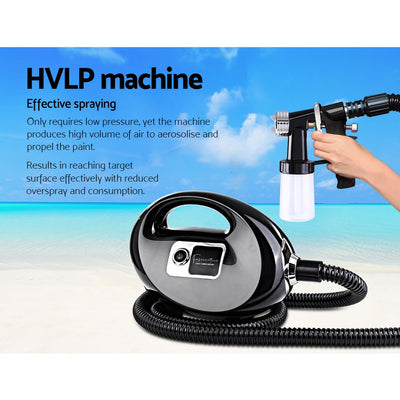 Dealsmate Professional Spray Tan Machine Sunless Tanning Gun Kit HVLP System Black