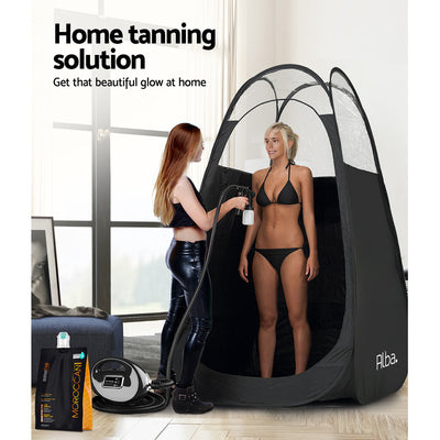 Dealsmate Portable Pop Up Tanning Tent - Black