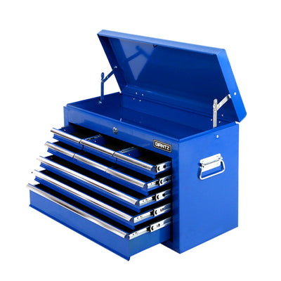 Dealsmate  9 Drawer Mechanic Tool Box Cabinet Storage - Blue