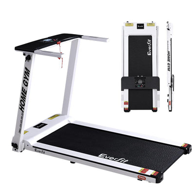Dealsmate  Treadmill Electric Home Gym Fitness Excercise Fully Foldable 420mm White