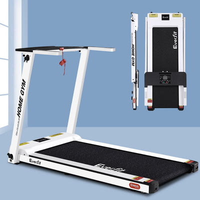 Dealsmate  Treadmill Electric Home Gym Fitness Excercise Fully Foldable 420mm White