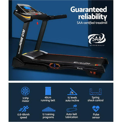 Dealsmate  Treadmill Electric Auto Incline Home Gym Fitness Excercise Machine 480mm