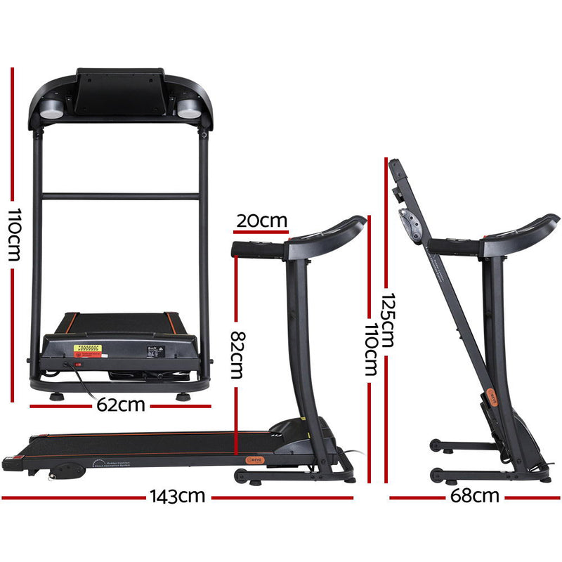 Dealsmate  Electric Treadmill Incline Home Gym Exercise Machine Fitness 400mm