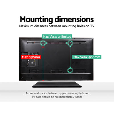 Dealsmate  TV Mount Stand Bracket Riser Universal Table Top Desktop 32 to 65 Inch