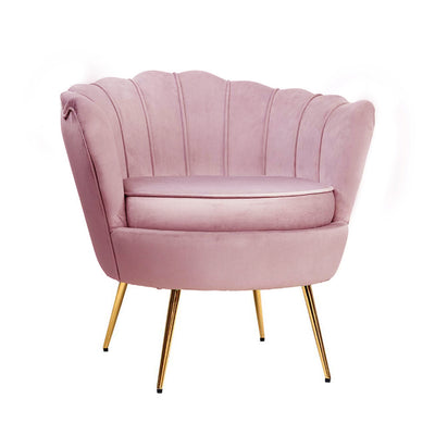 Dealsmate  Armchair Velvet Pink Callista