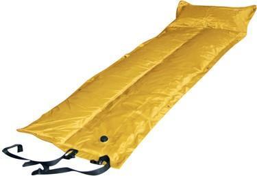 Dealsmate Trailblazer Self-Inflatable Foldable Air Mattress With Pillow - YELLOW