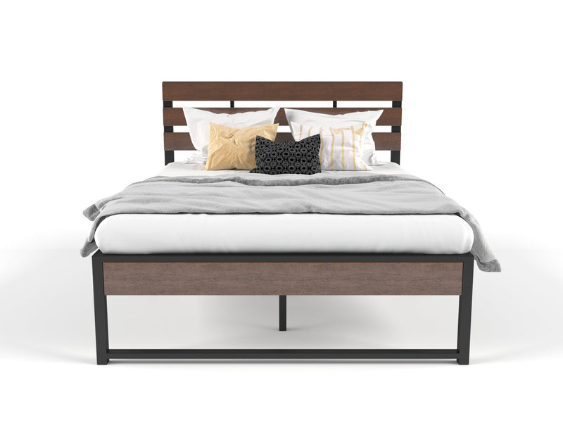 Dealsmate Ora Wooden and Metal Bed Frame King