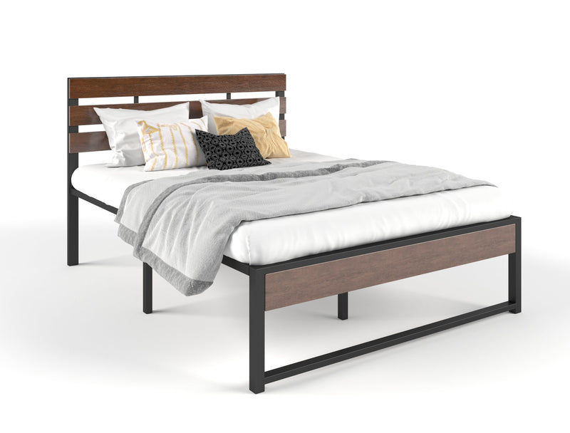 Dealsmate Ora Wooden and Metal Bed Frame King
