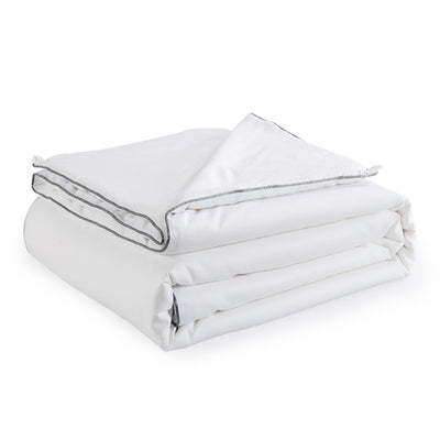 Dealsmate Royal Comfort 100% Silk Filled Eco-Lux Quilt 300GSM With 100% Cotton Cover - Single - White