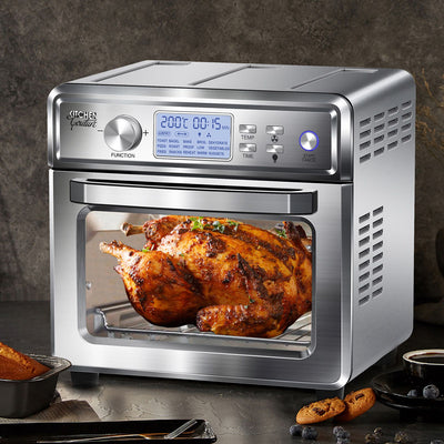 Dealsmate Kitchen Couture 24 Litre Air Fryer Multifunctional LCD Digital Display Silver