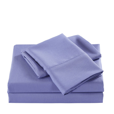Dealsmate Casa Decor 2000 Thread Count Bamboo Cooling Sheet Set Ultra Soft Bedding - Double - Mid Blue