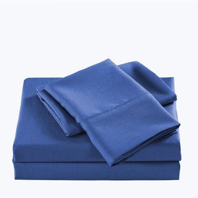Dealsmate Casa Decor 2000 Thread Count Bamboo Cooling Sheet Set Ultra Soft Bedding - Double - Royal Blue
