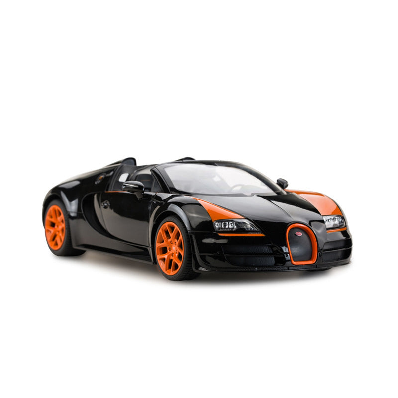 Dealsmate Remote Control Bugatti Grandsport Vitesse 1:14 Scale Black Brand New Sports Car