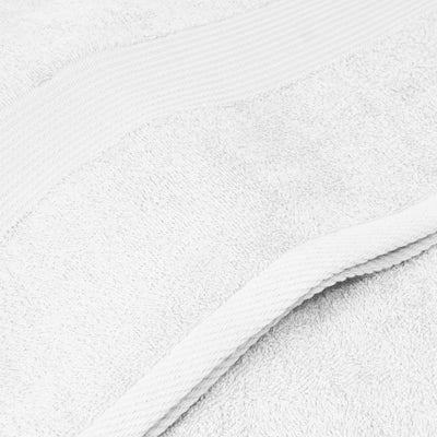 Dealsmate Royal Comfort 4 Piece Cotton Bamboo Towel Set 450GSM Luxurious Absorbent Plush - White