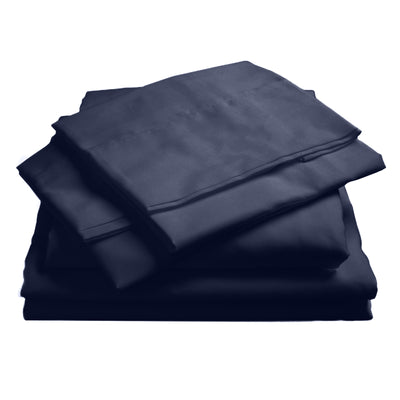 Dealsmate Royal Comfort 1000TC Hotel Grade Bamboo Cotton Sheets Pillowcases Set Ultrasoft - Queen - Royal Blue