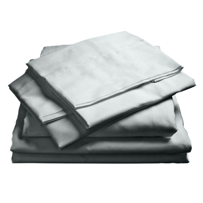 Dealsmate Royal Comfort 1000TC Hotel Grade Bamboo Cotton Sheets Pillowcases Set Ultrasoft - Queen - Cool Grey