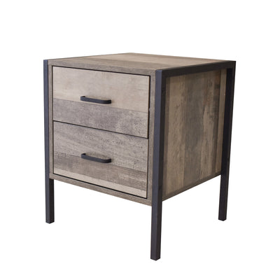 Dealsmate Milano Decor Bedside Table Palm Beach Drawers Nightstand Unit Cabinet Storage