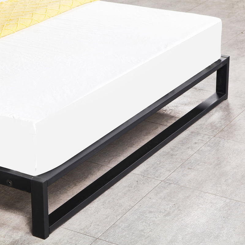 Dealsmate Milano Decor Florence Metal Bed Frame Mattress Base Platform Modern Black - Single - Black