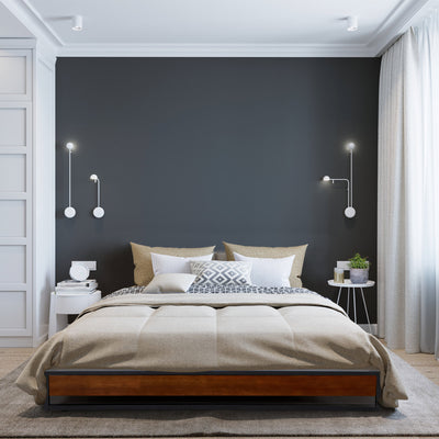 Dealsmate Milano Decor Sorrento Metal Wood Bed Frame Mattress Base Platform Modern Black - Single - Black