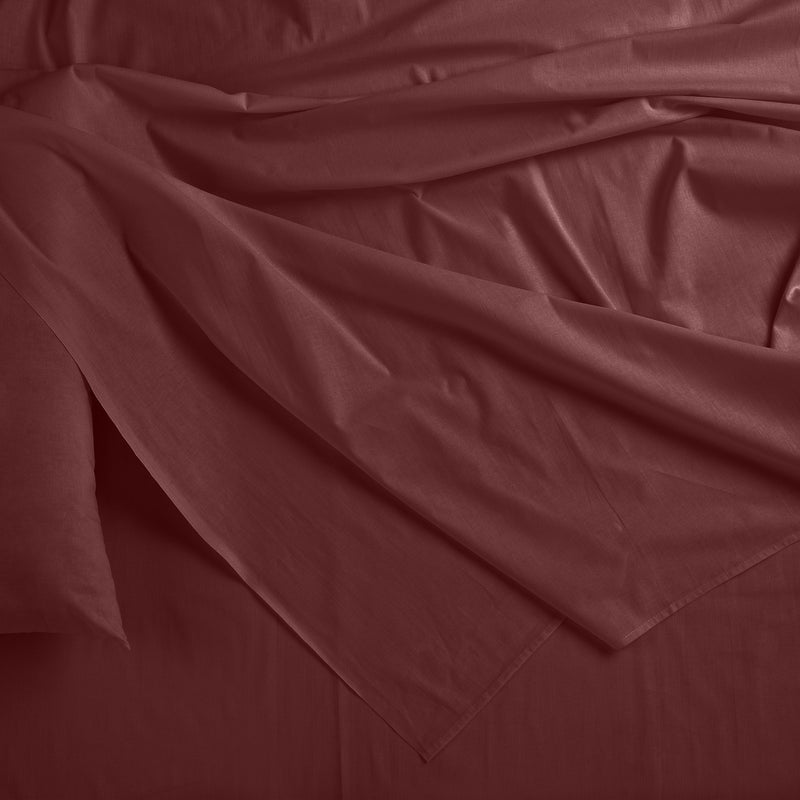 Dealsmate Royal Comfort Bamboo Blended Sheet & Pillowcases Set 1000TC Ultra Soft Bedding - Queen - Malaga Wine