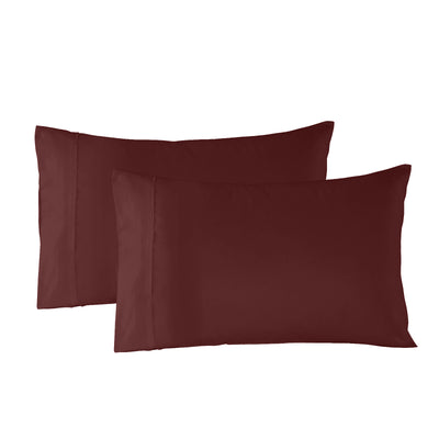 Dealsmate Royal Comfort Bamboo Blended Sheet & Pillowcases Set 1000TC Ultra Soft Bedding - Queen - Malaga Wine