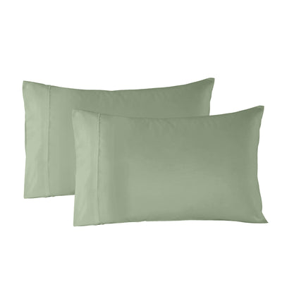 Dealsmate Royal Comfort Bamboo Blended Sheet & Pillowcases Set 1000TC Ultra Soft Bedding - King - Sage Green