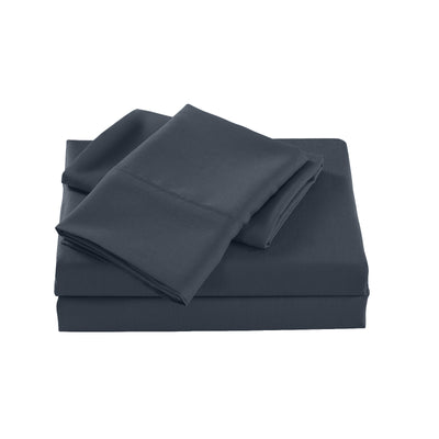 Dealsmate Royal Comfort 2000 Thread Count Bamboo Cooling Sheet Set Ultra Soft Bedding - Single - Charcoal
