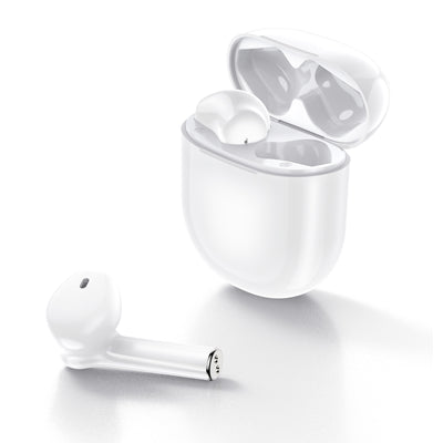 Dealsmate FitSmart Wireless Earbuds Earphones Bluetooth 5.0 For IOS Android In Built Mic - White