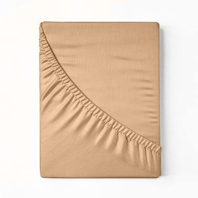 Dealsmate Royal Comfort 1000 Thread Count Fitted Sheet Cotton Blend Ultra Soft Bedding - Queen - Linen