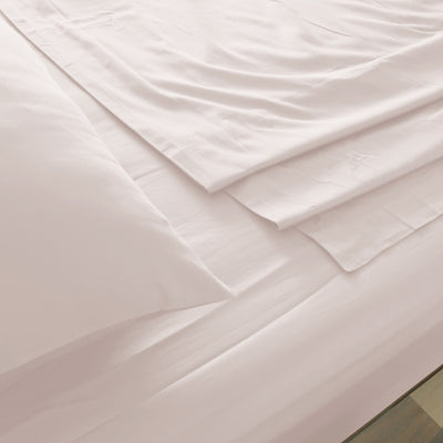 Dealsmate Royal Comfort 1000 Thread Count Bamboo Cotton Sheet and Quilt Cover Complete Set - Queen - Blush