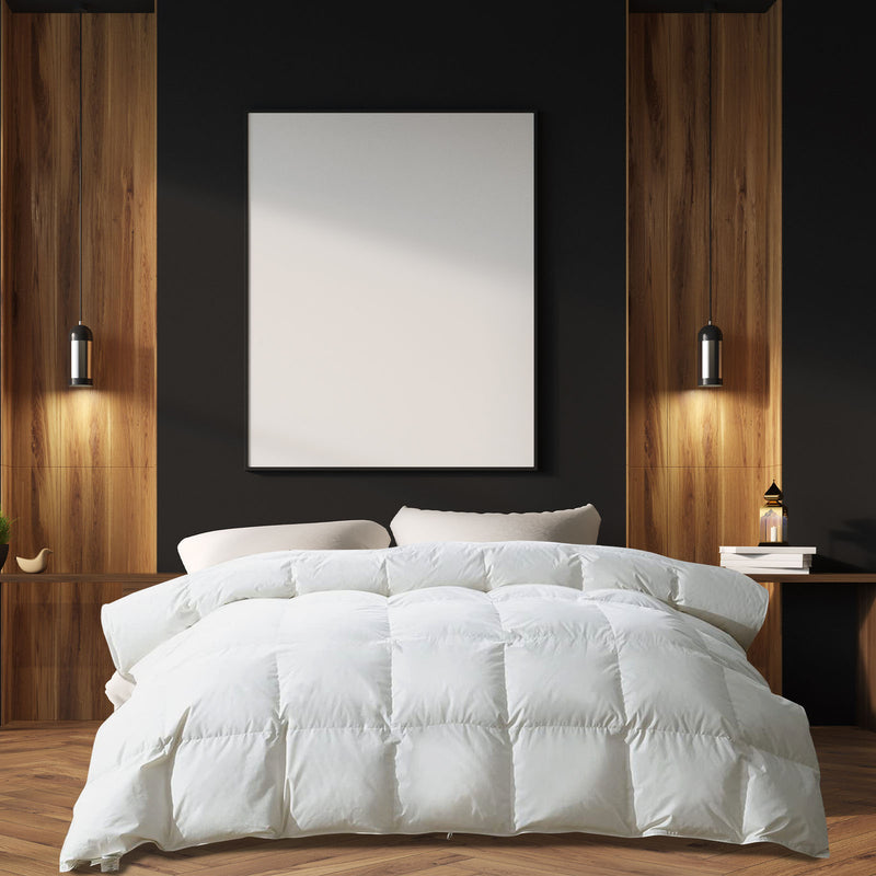 Dealsmate Royal Comfort Tencel Blend Quilt 300GSM  Eco Friendly Breathable All Season - Single - White