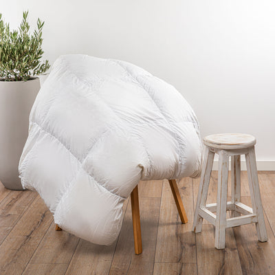 Dealsmate Royal Comfort Tencel Blend Quilt 300GSM  Eco Friendly Breathable All Season - King - White