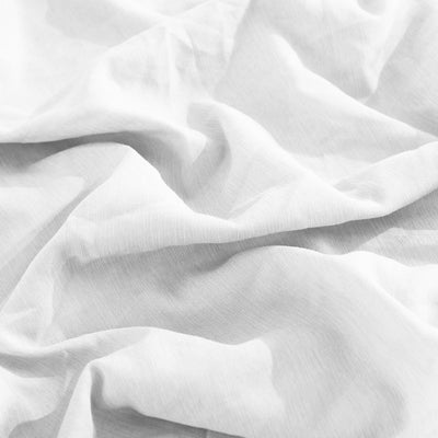 Dealsmate Royal Comfort Flax Linen Blend Sheet Set Bedding Luxury Breathable Ultra Soft - Queen - White
