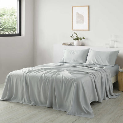 Dealsmate Royal Comfort 600 Thread Count Cooling Ultra Soft Tencel Eucalyptus Sheet Set - King - Grey