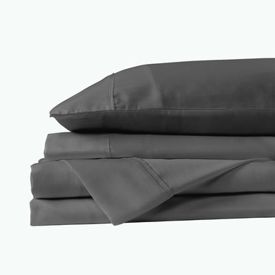 Dealsmate Royal Comfort 600 Thread Count Cooling Ultra Soft Tencel Eucalyptus Sheet Set - King - Graphite