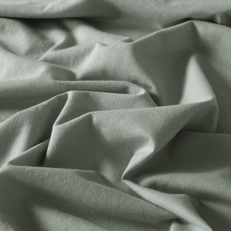 Dealsmate Royal Comfort 100% Jersey Cotton 4 Piece Sheet Set - Queen - Charcoal Marle