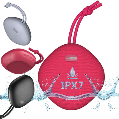 Dealsmate FitSmart Waterproof Bluetooth Speaker Portable Wireless Stereo Sound - Red