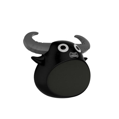 Dealsmate Fitsmart Bluetooth Animal Face Speaker Portable Wireless Stereo Sound - Black