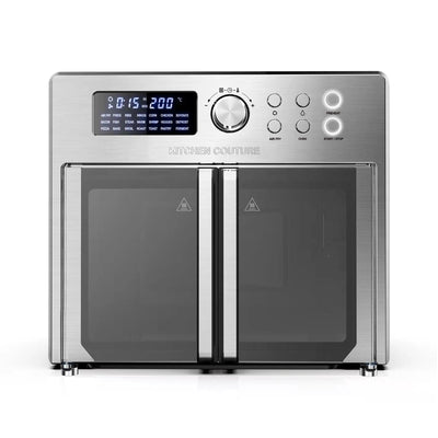 Dealsmate Kitchen Couture 25 Litre Air Fryer Oven French Door Multifunctional Silver