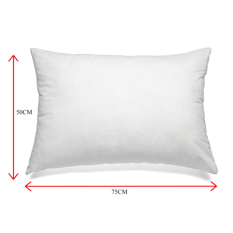 Dealsmate Royal Comfort Luxury Duck Feather & Down Pillow Twin Pack Home Set