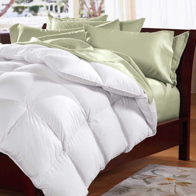 Dealsmate 500GSM Soft Goose Feather Down Quilt Duvet  95% Feather 5% Down All-Seasons - Single - White