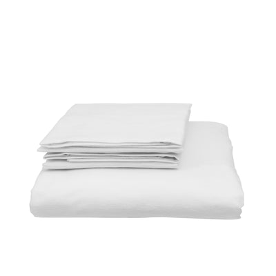 Dealsmate Royal Comfort Bamboo Blended Quilt Cover Set 1000TC Ultra Soft Luxury Bedding - Queen - White