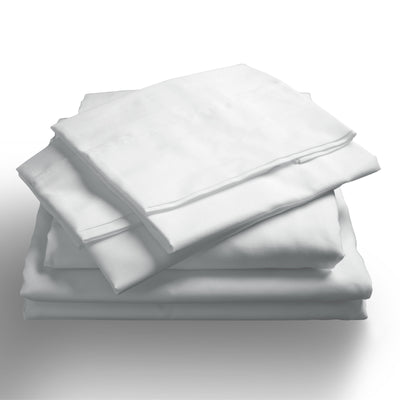 Dealsmate Royal Comfort 1000TC Hotel Grade Bamboo Cotton Sheets Pillowcases Set Ultrasoft - Queen - White