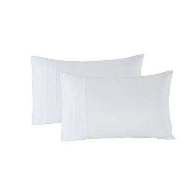Dealsmate Royal Comfort 1200 Thread Count Sheet Set 4 Piece Ultra Soft Satin Weave Finish - Double - White