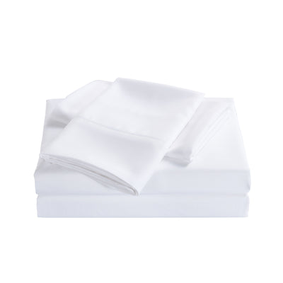 Dealsmate Royal Comfort 2000 Thread Count Bamboo Cooling Sheet Set Ultra Soft Bedding - King - White