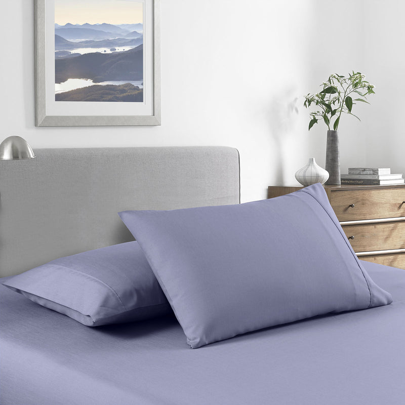 Dealsmate Royal Comfort 2000 Thread Count Bamboo Cooling Sheet Set Ultra Soft Bedding - Single - Lilac Grey