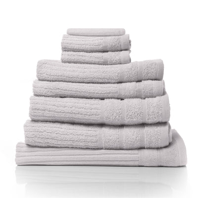 Dealsmate Royal Comfort Eden Egyptian Cotton 600GSM 8 Piece Luxury Bath Towels Set - Holly